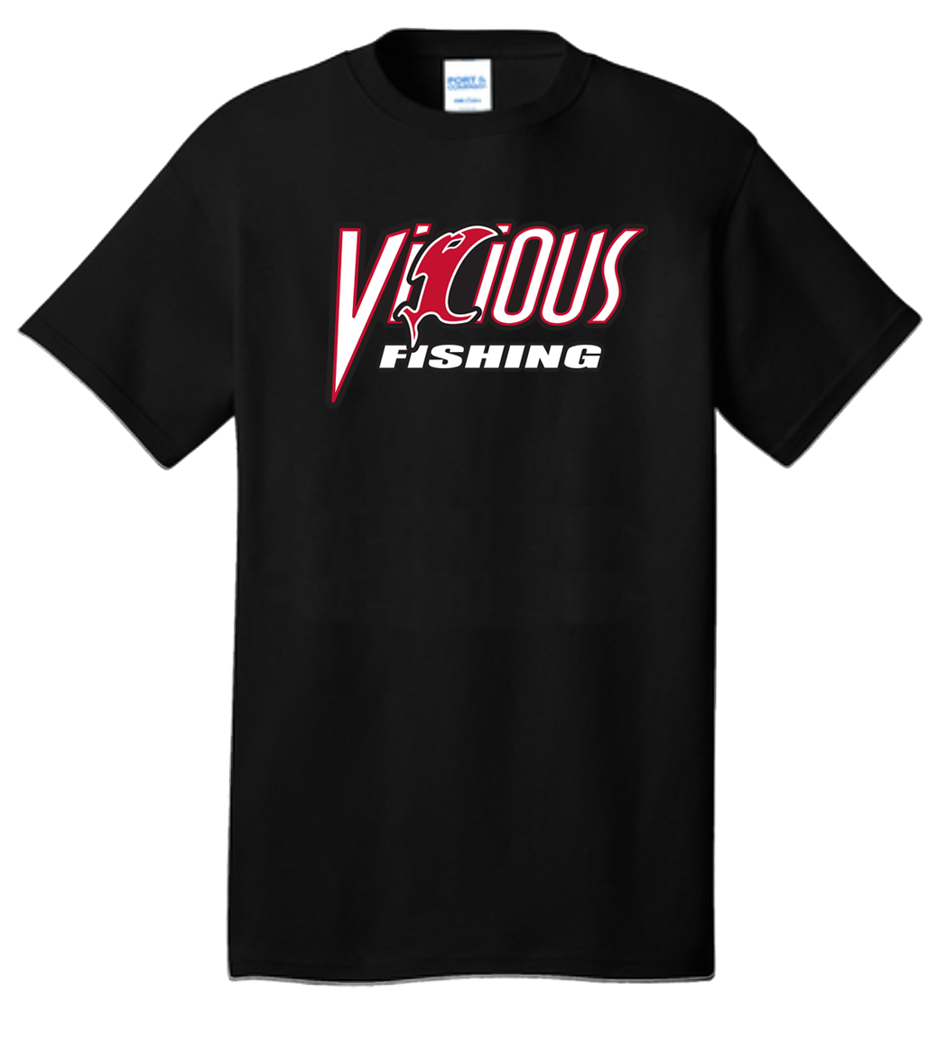Vicious Fishing Logo Tee - Black