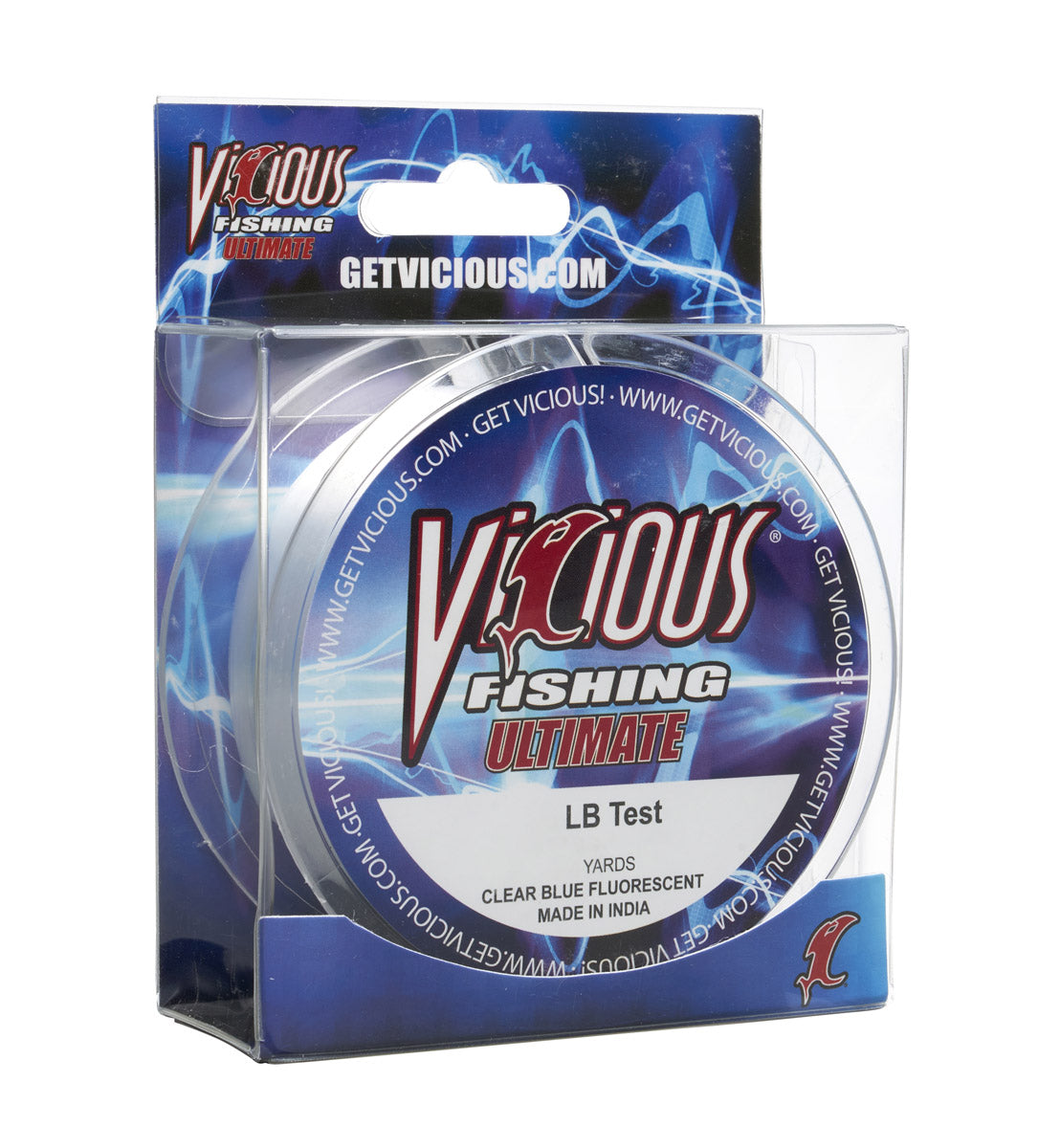 blue fishing line mono 25lb Vicious Ultimate Clear Monofilament Fishing Line