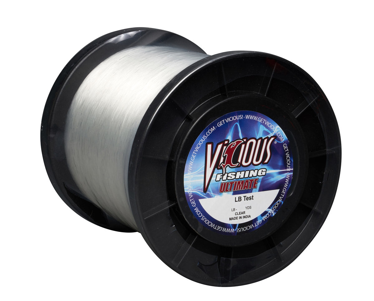 80 lbs mono fishing line Vicious Ultimate Clear Monofilament Fishing Line