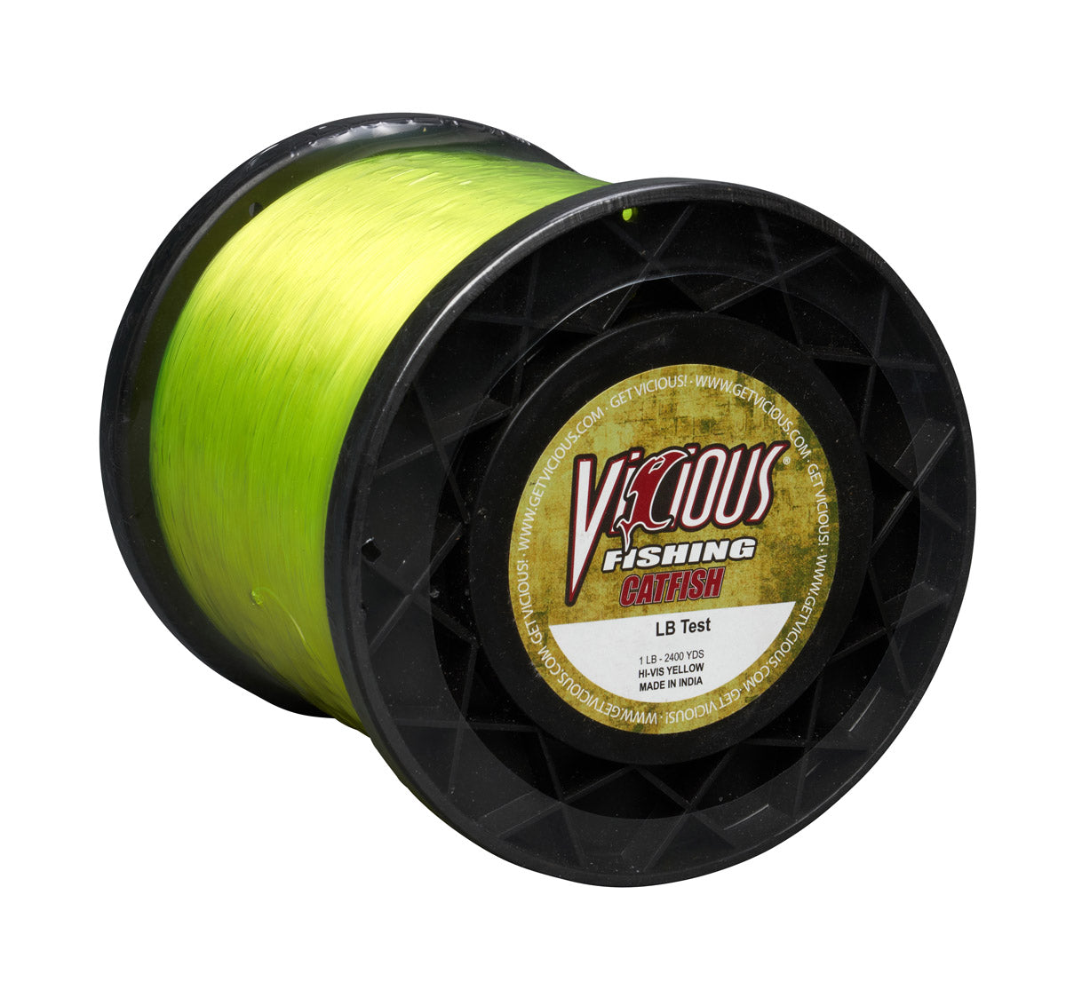Vicious Catfish Hi-Vis Yellow Monofilament Fishing Line