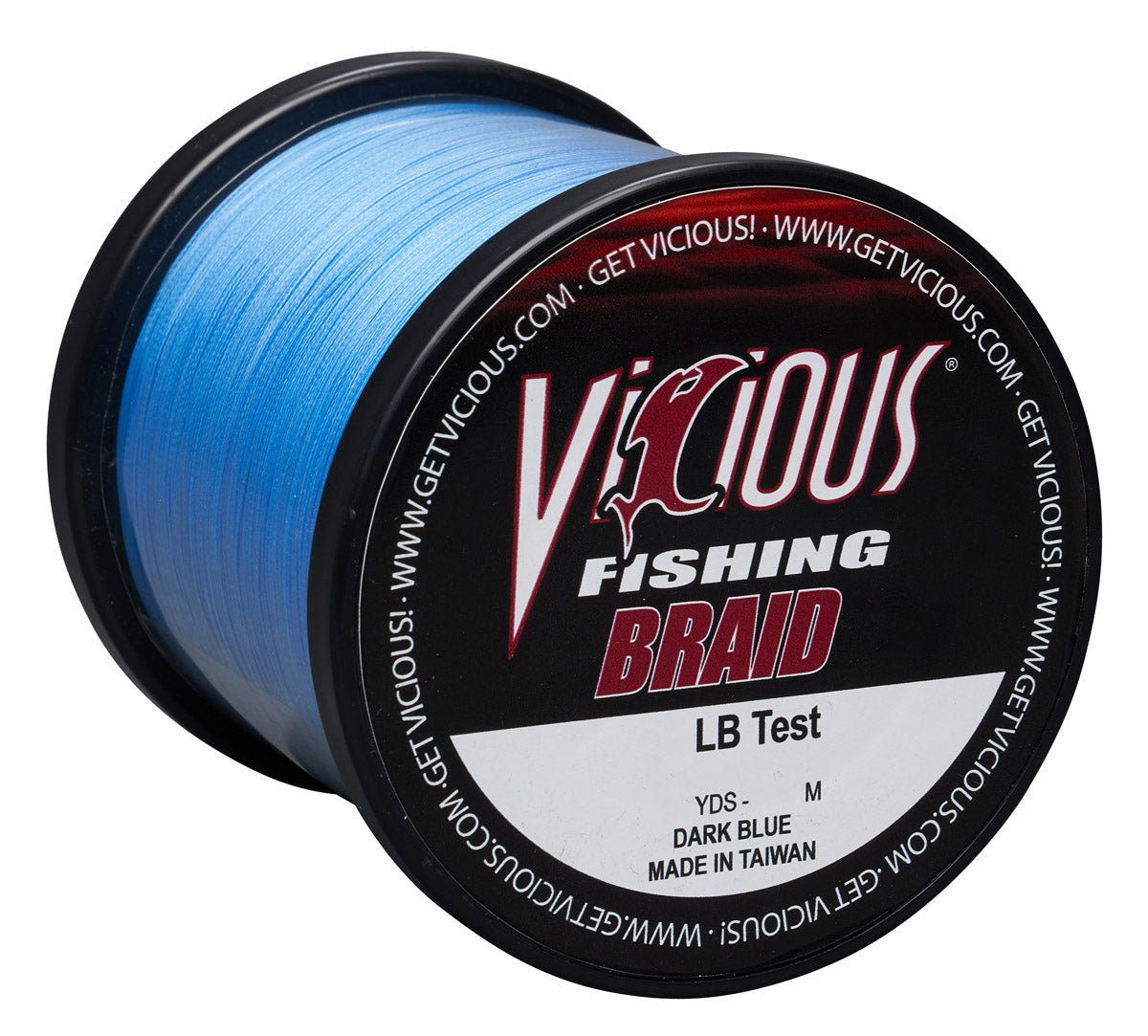 Vicious Standard Blue Braid - 1500 Yards – Vicious Fishing