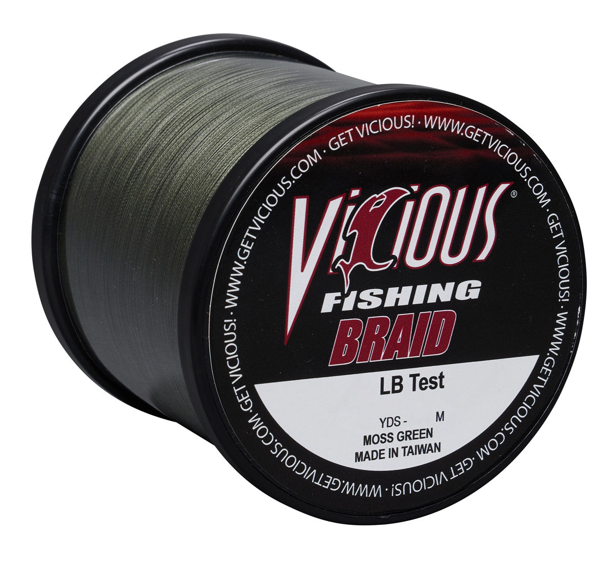 Vicious Standard Green Braid - 1500 Yards – Vicious Fishing