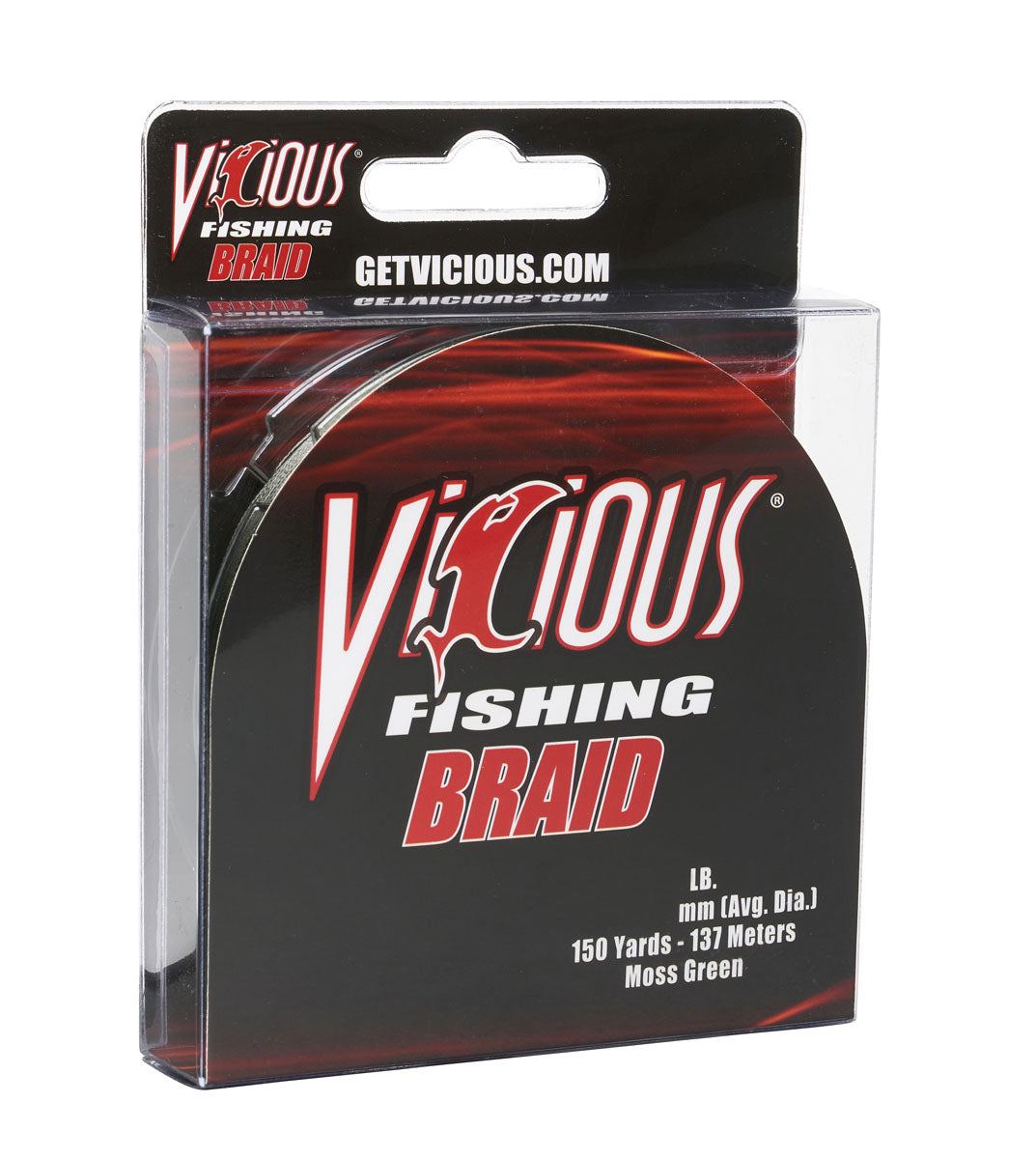 Vicious Fishing 80lb Hi-Vis Yellow Braid, 1500 Yards, .0169 in