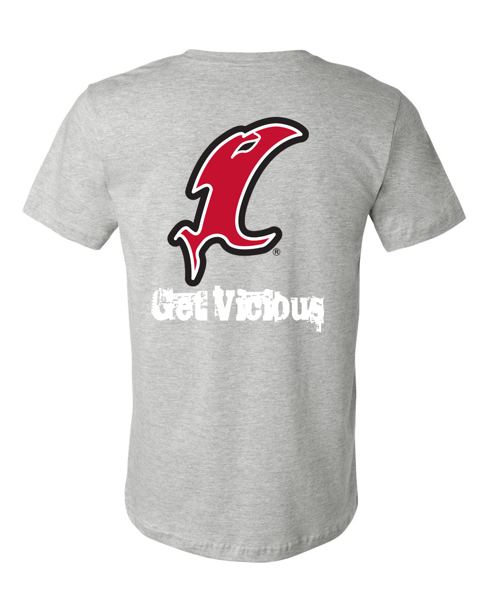 Vicious Classic "Get Vicious" Logo Tee - Gray