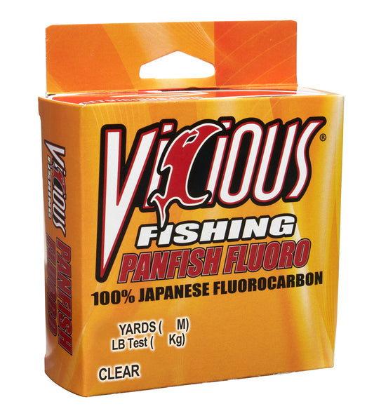 Vicious Panfish 100% Japanese Fluorocarbon - 100 Yards