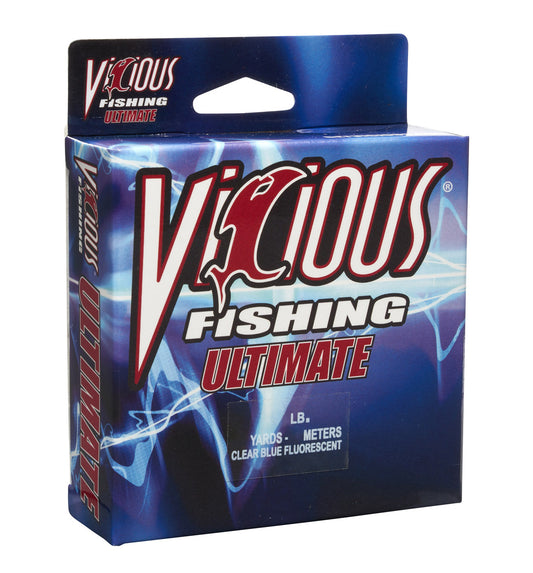Vicious Ultimate Clear Blue Fluorescent Mono - 100 Yards