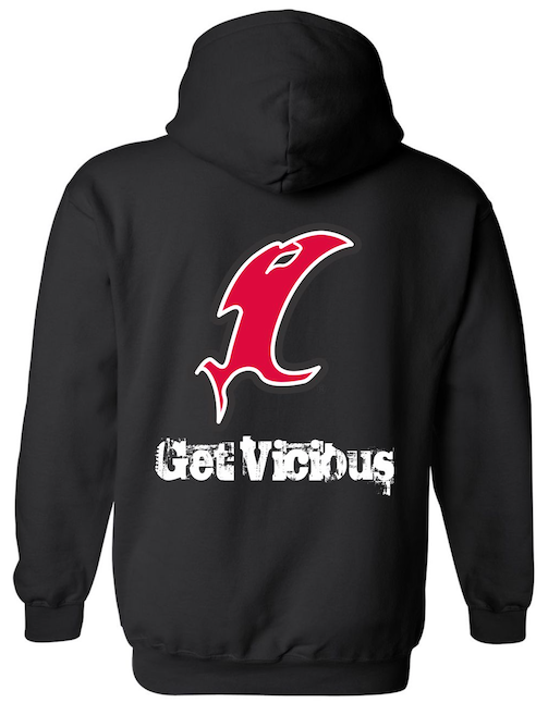 Vicious Classic Black Hoodie