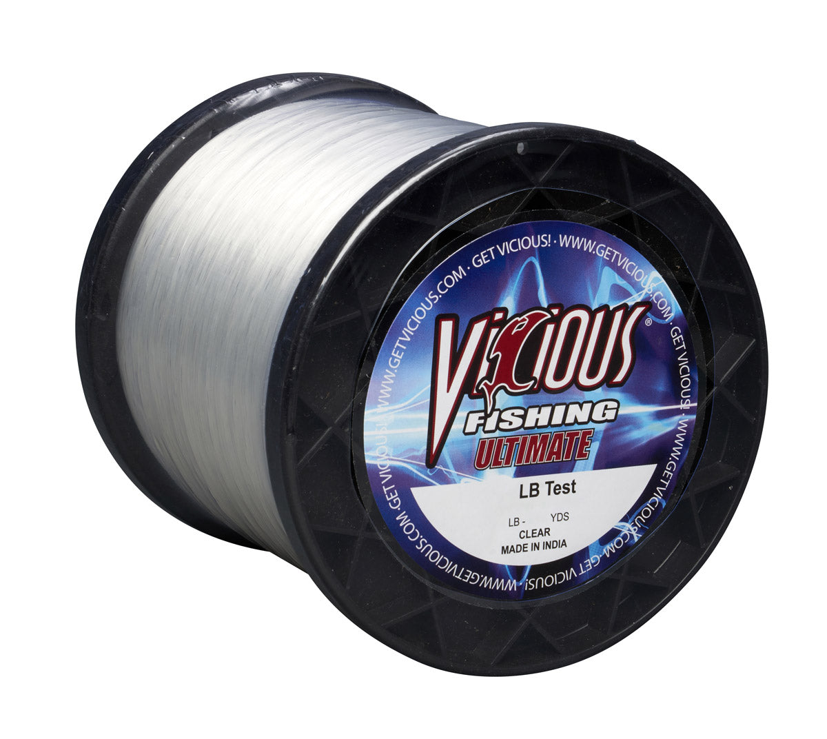  Vicious Ultimate Clear Mono - 1LB Spool : Sports