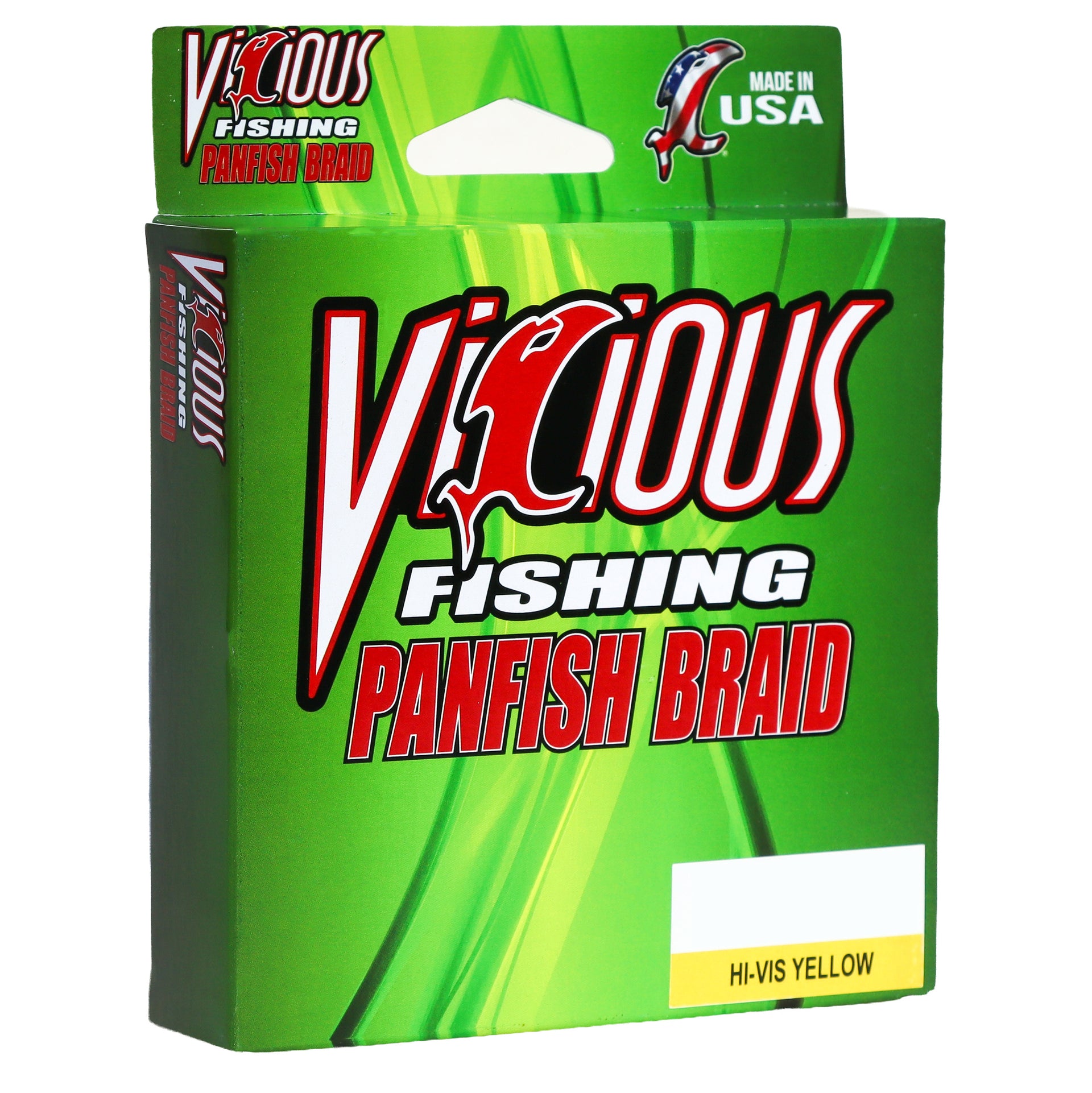 vicious braided fishing line Reaction Tackle - Low-Vis Gray No Install Ski Rack Vicious Panfish Hi-Vis Yellow Braided