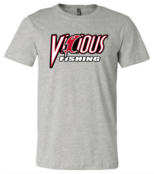 Vicious Fishing Logo Tee - Grey