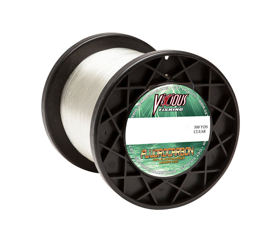 Vicious 100% Japanese Fluorocarbon Leader - 500 Yards