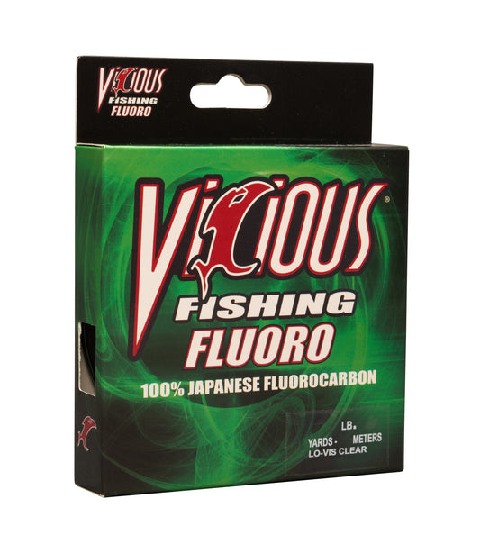  Vicious 100% Japanese Fluorocarbon Leader - 110 Yards : Sports  & Outdoors