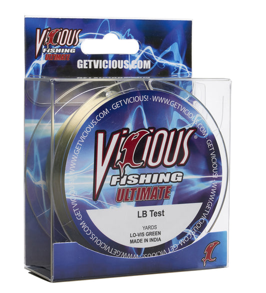 Vicious Fishing Panfish Hi-VIS Yellow 2Lb Test PYLQ2 Fishing Line
