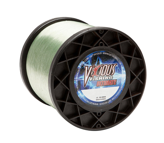 Vicious Ultimate Lo-Vis Green Mono - 1LB Spool