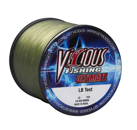 Vicious Ultimate Lo-Vis Green Mono - 1/4LB Spool